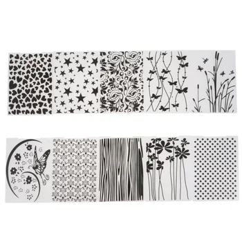 10pcs Embossing Template Durable Fashion Creative Stylish Embossing Stencil DIY Embossing Template Plastic Embossing Stencil
10pcs Embossing Template Durable Fashion Creative Stylish Embossing Stencil DIY Embossing Template Plastic Embossing Stencil