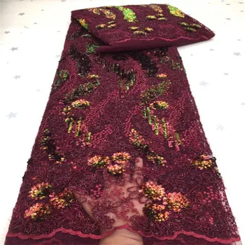 Burgundy Latest African Net Lace Fabric 2020 beads High Quality Sequins Nigerian Lace Fabrics 5Yards French Tulle Lace Material
Burgundy Latest African Net Lace Fabric 2020 beads High Quality Sequins Nigerian Lace Fabrics 5Yards French Tulle Lace Material