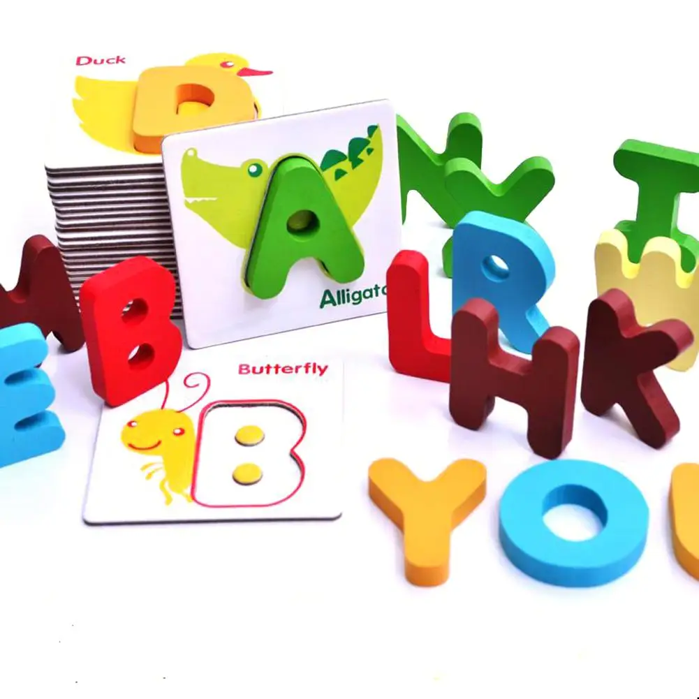 ABC Puzzle Digital Wooden Toys Early Learning Jigsaw Letter Alphabet Number Puzzle Preschool Educational Baby Toys for Children
ABC Puzzle Digital Wooden Toys Early Learning Jigsaw Letter Alphabet Number Puzzle Preschool Educational Baby Toys for Children