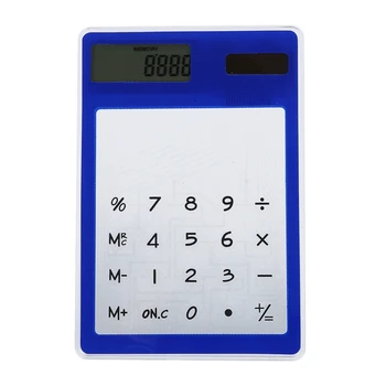 Ultra Thin Touch Screen 8 Digit Solar Power Transparent Calculator Office Supply
Ultra Thin Touch Screen 8 Digit Solar Power Transparent Calculator Office Supply