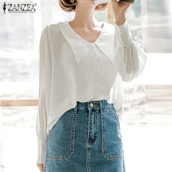Elegant Tops Women Lantern Sleeve Blouses ZANZEA 2020 Fashion Ladies Casual Solid Work White Shirts Spring Blusas Female S-5XL
Elegant Tops Women Lantern Sleeve Blouses ZANZEA 2020 Fashion Ladies Casual Solid Work White Shirts Spring Blusas Female S-5XL