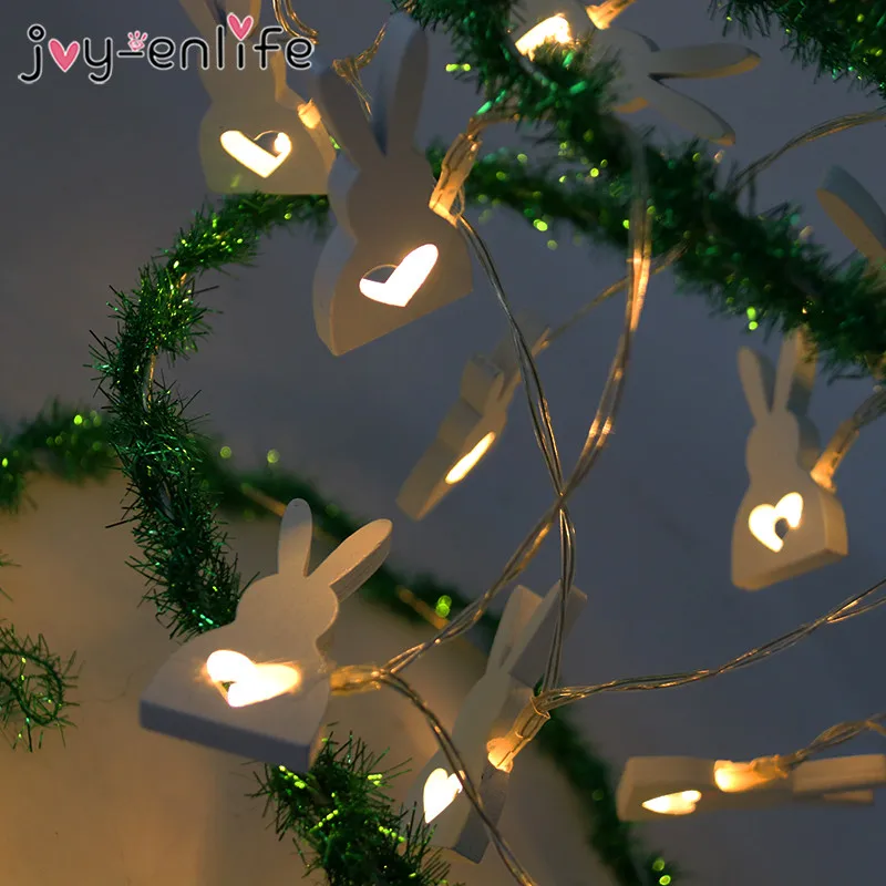 Easter Party Decoration 1M 10LED wooden Easter Rabbit Strip Light Bunny LED Garland light Happy Easter Party Home Decor Ornament
Easter Party Decoration 1M 10LED wooden Easter Rabbit Strip Light Bunny LED Garland light Happy Easter Party Home Decor Ornament