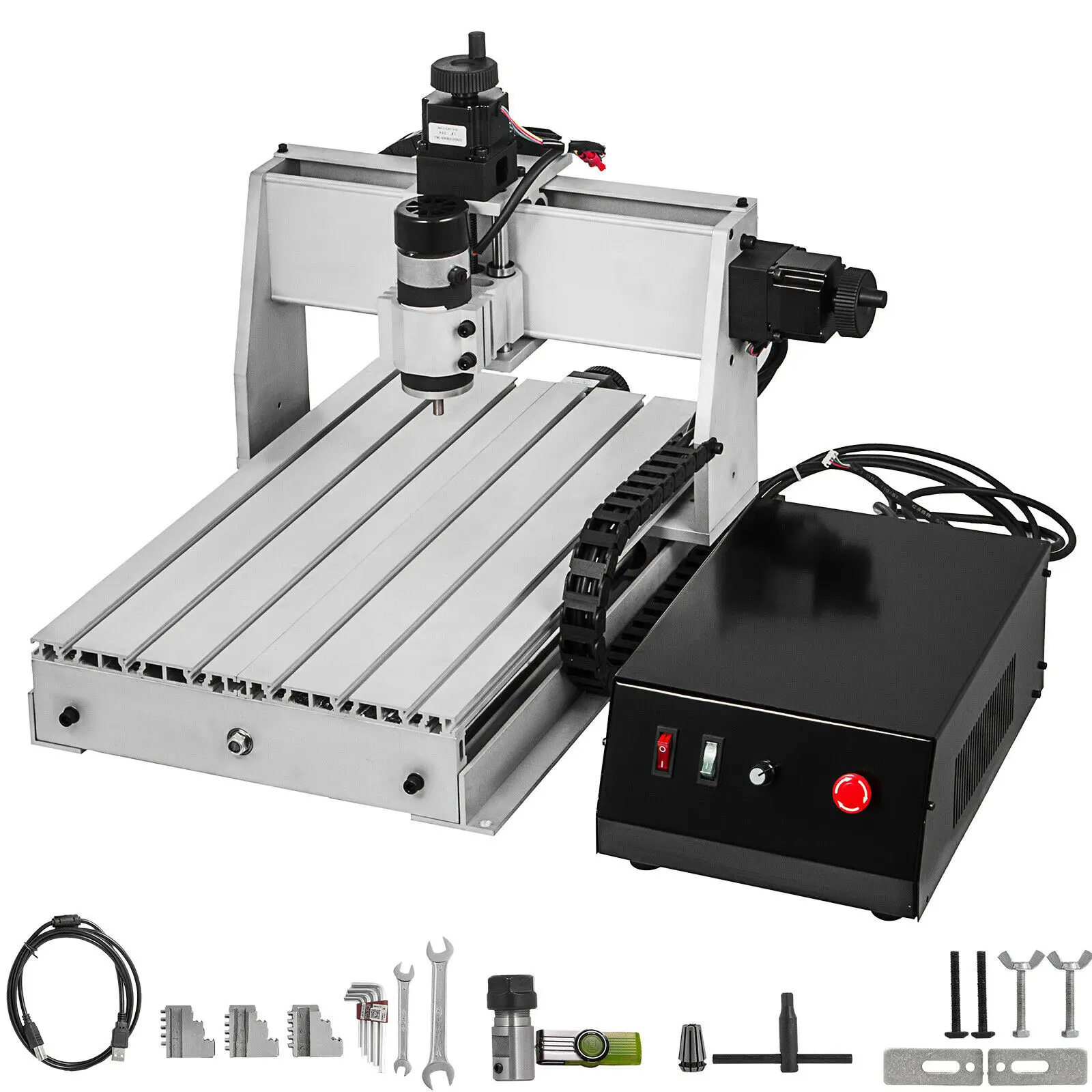 VEVOR 3 Axis 3040 CNC Router Engraver USB Port ER11 500W Cutter Engraving Milling Machine for Woodworking Machinery DIY Craft
VEVOR 3 Axis 3040 CNC Router Engraver USB Port ER11 500W Cutter Engraving Milling Machine for Woodworking Machinery DIY Craft