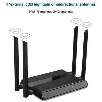 4 antenna 4G Wi-Fi router 4Port Router with SIM card 2.4G router LAN WAN 300Mbps 4G CPE WiFi Wireless router wireless
4 antenna 4G Wi-Fi router 4Port Router with SIM card 2.4G router LAN WAN 300Mbps 4G CPE WiFi Wireless router wireless