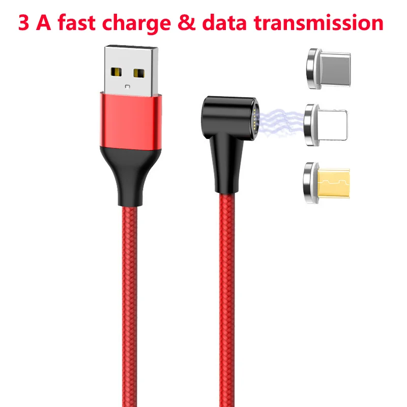 Магнитный кабель 3A Micro USB Тип C адаптер для быстрой зарядки Type usb c iPhone Xr Plus