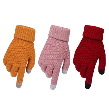 Winter Touch Screen Gloves Women Men Warm Stretch Knit Mittens Imitation Wool Full Finger Guantes Female Crochet Luvas Thicken
Winter Touch Screen Gloves Women Men Warm Stretch Knit Mittens Imitation Wool Full Finger Guantes Female Crochet Luvas Thicken