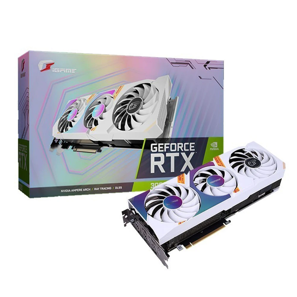 Видеокарта Colorful IGame GeForce RTX 3060 3060ti Ultra OC 8G 12G L-V 1777 бит 1822-4 0 МГц GDDR6 PCIE видеокарта для