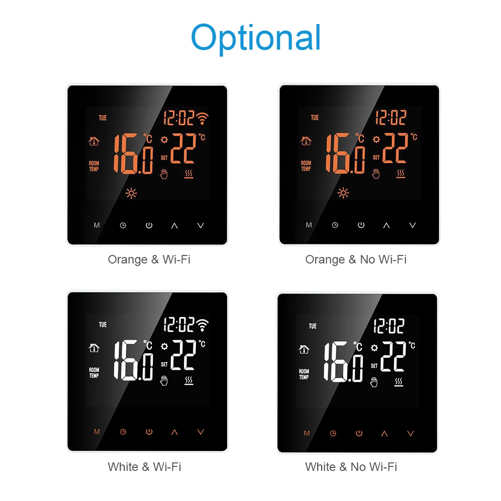 New Wi-Fi Smart Thermostat Digital Temperature Controller for Water/Electric floor Heating APP Control LCD DisplayTouch Screen
New Wi-Fi Smart Thermostat Digital Temperature Controller for Water/Electric floor Heating APP Control LCD DisplayTouch Screen