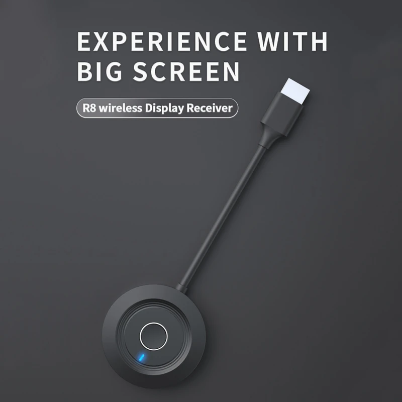 Wireless HDMI Display Dongle Adapter 4K Ultra HD WiFi Streaming Media Player for iPad/IOS/Android/PC/Projector
Wireless HDMI Display Dongle Adapter 4K Ultra HD WiFi Streaming Media Player for iPad/IOS/Android/PC/Projector