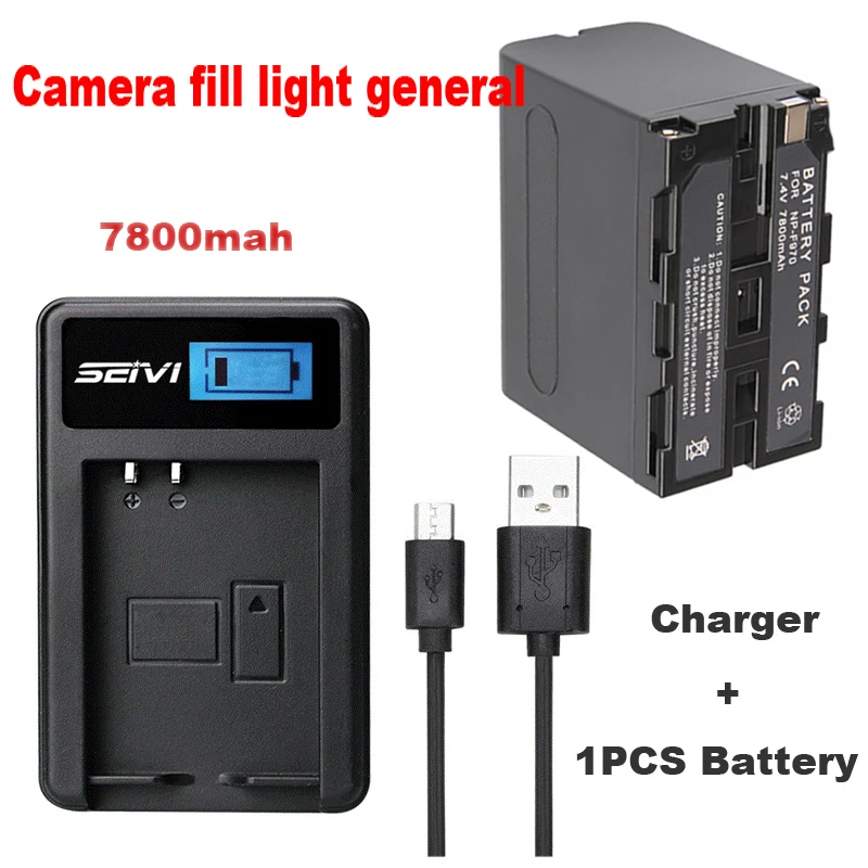 7200mAh NP-F960 NP-F970 NP F960 NP F970 Camcorder Battery for Sony NP-F550 NP-F770 NP-F750 NP F770 NPF960 NPF970 with Charger
7200mAh NP-F960 NP-F970 NP F960 NP F970 Camcorder Battery for Sony NP-F550 NP-F770 NP-F750 NP F770 NPF960 NPF970 with Charger