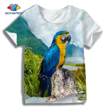 SONSPEE Children 3D Printed Parrot T-shirt Baby Casual Bird Clothes Soft Tops Kids Summer Short Sleeve Girls Boys Animal T shirt
SONSPEE Children 3D Printed Parrot T-shirt Baby Casual Bird Clothes Soft Tops Kids Summer Short Sleeve Girls Boys Animal T shirt