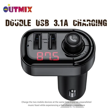 OUTMIX Fast 2 USB car charger Bluetooth 5.0 Wireless Hands-free Auto MP3 Player Dual USB3.1A Car Accessories For samsung HUAWEI
OUTMIX Fast 2 USB car charger Bluetooth 5.0 Wireless Hands-free Auto MP3 Player Dual USB3.1A Car Accessories For samsung HUAWEI