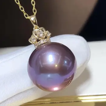 D316 Fine Jewelry Natural 12-13mm Fresh Water Purple Pearl Pendants Necklaces for Women Fine Gifts Classic Necklaces
D316 Fine Jewelry Natural 12-13mm Fresh Water Purple Pearl Pendants Necklaces for Women Fine Gifts Classic Necklaces