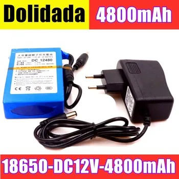 New DC 12480 12V 4800mAh Lithium Battery Rechargeable Battery Rechargeable Li-Ion Batteria Cell Power Charger EU/US Plug
New DC 12480 12V 4800mAh Lithium Battery Rechargeable Battery Rechargeable Li-Ion Batteria Cell Power Charger EU/US Plug