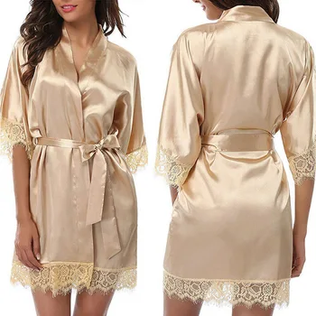 Hot Silky Lace Robe Satin Bridesmaid Robes Bride Lace Party Mini Dress Robes Flower girl robe Wedding Party Gift
Hot Silky Lace Robe Satin Bridesmaid Robes Bride Lace Party Mini Dress Robes Flower girl robe Wedding Party Gift