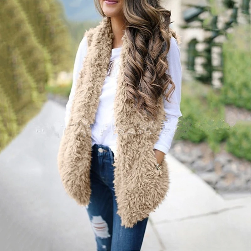 Teddy Plush Vests Women Autumn Winter Sleeveless Cardigan Jackets Dames Fashion Ladies Black Teddy Plush Warm Coats 2019 Tops
Teddy Plush Vests Women Autumn Winter Sleeveless Cardigan Jackets Dames Fashion Ladies Black Teddy Plush Warm Coats 2019 Tops