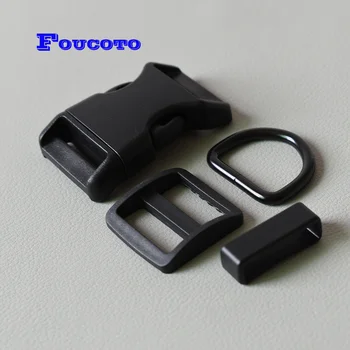 10 sets 25mm Plastic slider adjustable rectangle ring belt side release buckles D ring for ribbon webbing dog collar accessory
10 sets 25mm Plastic slider adjustable rectangle ring belt side release buckles D ring for ribbon webbing dog collar accessory