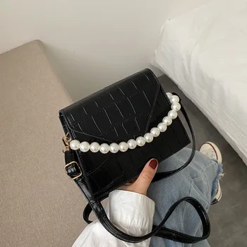 Vintage Elegant Women Shape Bags 2020 New Fashion Crocodile pattern leather Black shoulder bag Female Luxury Handbags
Vintage Elegant Women Shape Bags 2020 New Fashion Crocodile pattern leather Black shoulder bag Female Luxury Handbags