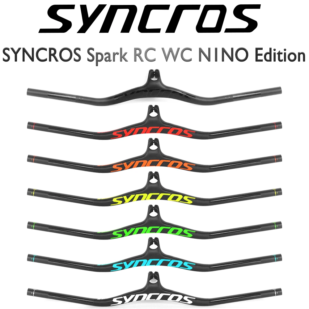 

SYNCROS Custom mountain carbon fiber MTB Bicycle integrated Handlebar FRASER IC SL -8 -17 -25 three specificatio bike patrts