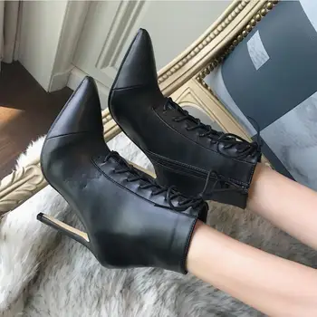 Nice Tide woMen Shoes Europe And The United States Pointed Straps High High Heel Boots Black Wild Handsome woMen Boots
Nice Tide woMen Shoes Europe And The United States Pointed Straps High High Heel Boots Black Wild Handsome woMen Boots