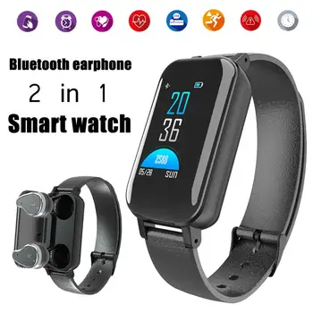T89 2 in 1 Sports Smart Watch Bluetooth 5.0 Headphone Call Reminder Heart Rate Blood Pressure Monitor Smartwatch for Men Women
T89 2 in 1 Sports Smart Watch Bluetooth 5.0 Headphone Call Reminder Heart Rate Blood Pressure Monitor Smartwatch for Men Women