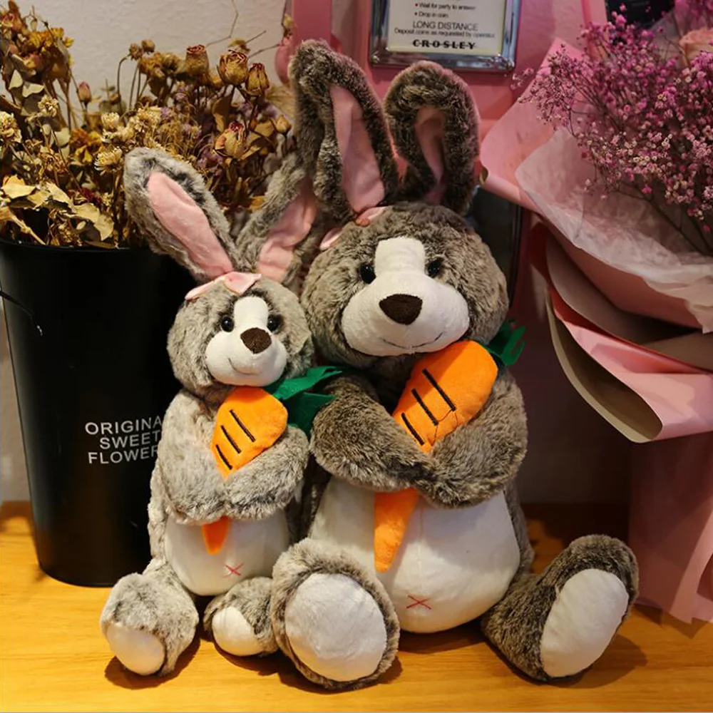 

Cute Rabbit Simulation Doll Carrot Birthday Christmas Gift Children Stuffed Plush Toy