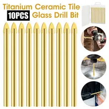10Pcs 6mm Glass Drill Bit Set Tungsten Carbide Tipped Spear Head Tile Ceramic Concrete Wood Glass Hole Punch Saw Metal Drill Bit
10Pcs 6mm Glass Drill Bit Set Tungsten Carbide Tipped Spear Head Tile Ceramic Concrete Wood Glass Hole Punch Saw Metal Drill Bit