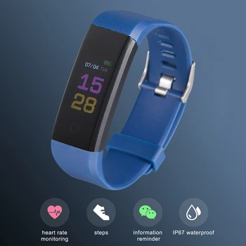 Portable Color Screen Wristbands 0.96 inch USB Charging Rectangular Full Touch Control Smart Bracelet Heart Rate Monitor
Portable Color Screen Wristbands 0.96 inch USB Charging Rectangular Full Touch Control Smart Bracelet Heart Rate Monitor