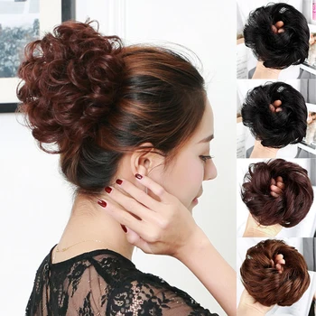 Synthetic curly hair messy updo elastic elastic elastic scrunchies wrap for women ponytail extensions
Synthetic curly hair messy updo elastic elastic elastic scrunchies wrap for women ponytail extensions