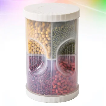 1PC Plastic Food Storage Tank Grain Sealed Can Kitchen Cereal Compartmented Food Storage Container (White)
1PC Plastic Food Storage Tank Grain Sealed Can Kitchen Cereal Compartmented Food Storage Container (White)