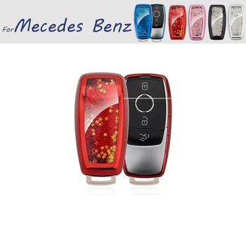 For Lady Girl Sequins Quicksand Blings Car TPU Key Fob Case Cover Holder Shell Bag For Mercedes Benz C E S Class Accessories
For Lady Girl Sequins Quicksand Blings Car TPU Key Fob Case Cover Holder Shell Bag For Mercedes Benz C E S Class Accessories