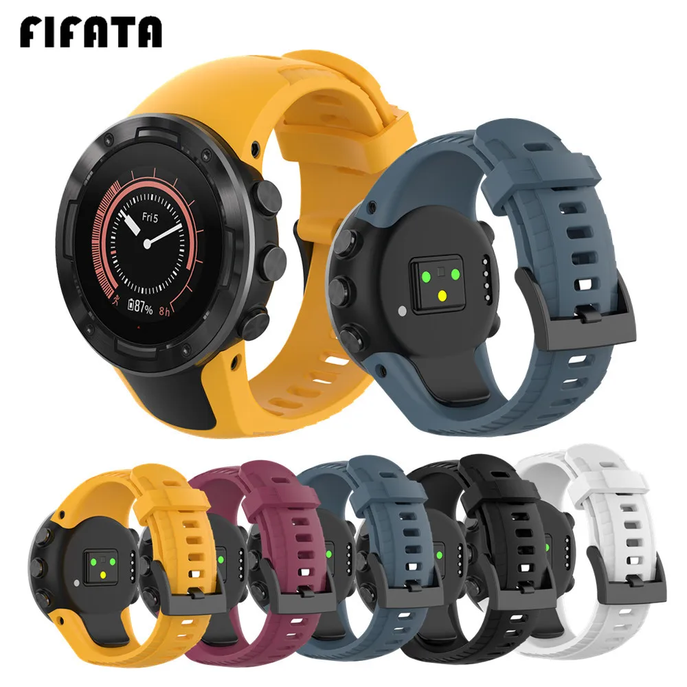 Силиконовый ремешок FIFATA для смарт-часов SUUNTO 5 сменный спортивный браслет