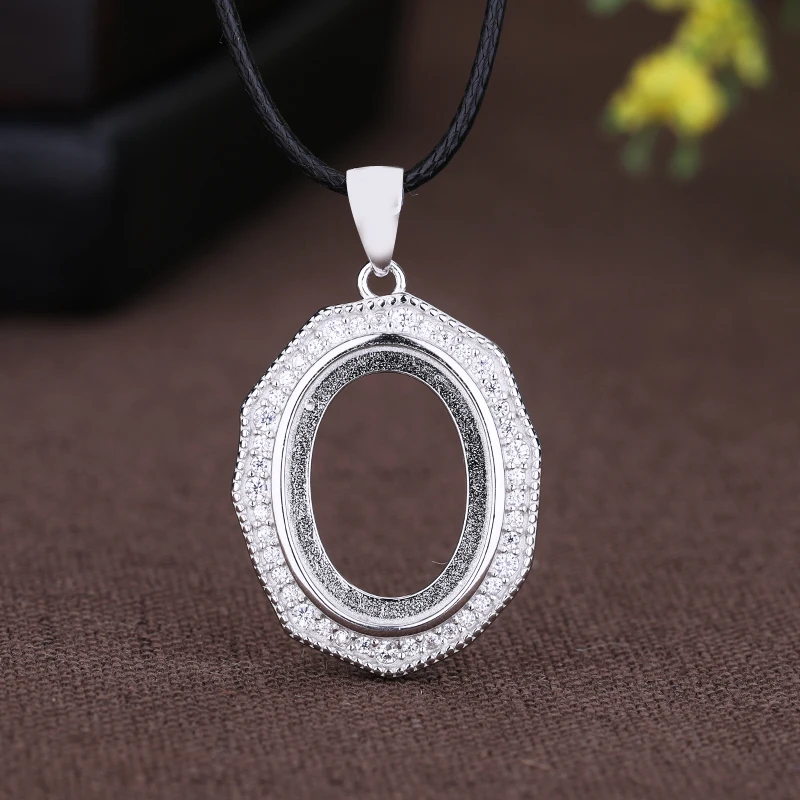 Sterling Silver 925 Cubic Zirconia Women Pendant 11.7x15.7mmmm Oval Cabochon Semi Mount Pendant Amber Agate Turquoise Setting
Sterling Silver 925 Cubic Zirconia Women Pendant 11.7x15.7mmmm Oval Cabochon Semi Mount Pendant Amber Agate Turquoise Setting