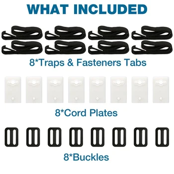 24PCS Pool Solar Cover Reel Attachment Straps Kit for In Ground Swimming Pool Include 8 Straps with Tabs 8 Cord Plates 8 Buckles
24PCS Pool Solar Cover Reel Attachment Straps Kit for In Ground Swimming Pool Include 8 Straps with Tabs 8 Cord Plates 8 Buckles