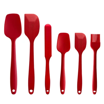 6pcs Easy Clean Non Stick Kitchen Utensils Home Mixing Oil Brush With Hole Silicone Spatula Set Baking Cooking Dishwasher Safe
6pcs Easy Clean Non Stick Kitchen Utensils Home Mixing Oil Brush With Hole Silicone Spatula Set Baking Cooking Dishwasher Safe