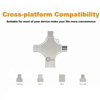 4 in 1 Smart USB Drive Portable High Speed Data Transmission Android Mobile C 8g/16g/32g/64g Phone Adapter For iOS Disk Typ P8F9
4 in 1 Smart USB Drive Portable High Speed Data Transmission Android Mobile C 8g/16g/32g/64g Phone Adapter For iOS Disk Typ P8F9