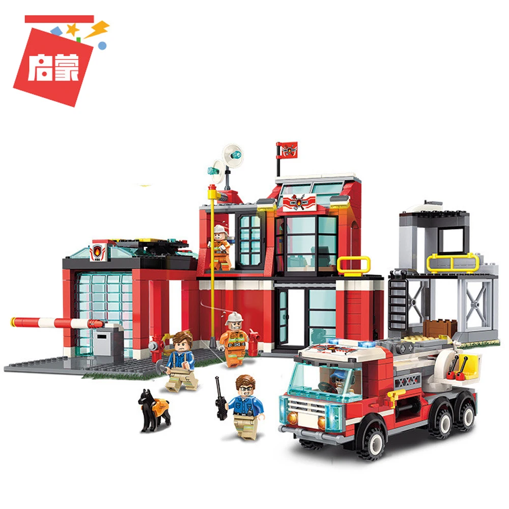 Qman Compatible City Series Fire Rescue Fire Department Central Office Set Car Firemen Mini figures Building Blocks Toys Kids 
Qman Compatible City Series Fire Rescue Fire Department Central Office Set Car Firemen Mini figures Building Blocks Toys Kids