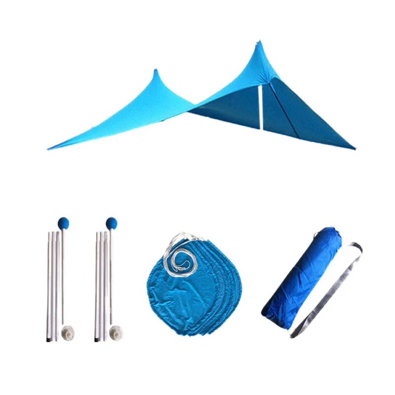 210x210Cm Outdoor Beach Kale Canopy Shade Tent Camping Cool Sunscreen Uv Canopy Portable Camping Fishing Tent-Blue
210x210Cm Outdoor Beach Kale Canopy Shade Tent Camping Cool Sunscreen Uv Canopy Portable Camping Fishing Tent-Blue