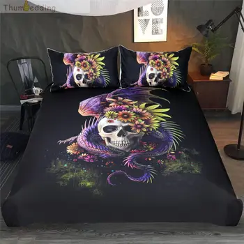 Thumbedding Dragon Skull Bedding Set King Size Duvet Cover Set 3D Colorful Decorative Bed Set For Bedroom with Pillowcase 3pcs
Thumbedding Dragon Skull Bedding Set King Size Duvet Cover Set 3D Colorful Decorative Bed Set For Bedroom with Pillowcase 3pcs
