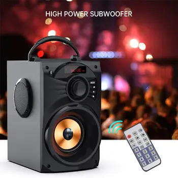 Portable Bluetooth Speaker Subwoofer Heavy Bass Wireless Control FM Radio TF Card LCD Display for Home Party Phone Computer PC
Portable Bluetooth Speaker Subwoofer Heavy Bass Wireless Control FM Radio TF Card LCD Display for Home Party Phone Computer PC