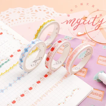 1 Roll Kawaii Slim Washi Tape Cute Flower Apple Pattern Masking Tape Girl Diary Jouranl Decoration Washi Tape Kawaii Stationery
1 Roll Kawaii Slim Washi Tape Cute Flower Apple Pattern Masking Tape Girl Diary Jouranl Decoration Washi Tape Kawaii Stationery
