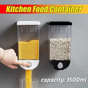 1500ml Food storage box kitchen wall-mounted storage tank plastic container storage food storage airtight container 
1500ml Food storage box kitchen wall-mounted storage tank plastic container storage food storage airtight container