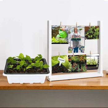 10-Pack Seed Starter Tray, 120 Cells Seedling Starter Trays Kit Greenhouse Supplies Seed Trays with Dome and Base, Labels and Ha 
10-Pack Seed Starter Tray, 120 Cells Seedling Starter Trays Kit Greenhouse Supplies Seed Trays with Dome and Base, Labels and Ha