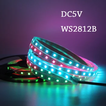 DC5V WS2812b matrix IP30/65/67 Smart led pixel strip Individually Addressable0.5M/1M/2M/3M/4M/5M RGB Led Strip Light Black/White 
DC5V WS2812b matrix IP30/65/67 Smart led pixel strip Individually Addressable0.5M/1M/2M/3M/4M/5M RGB Led Strip Light Black/White