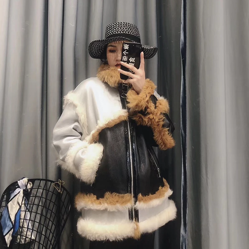 Genuine leather jacket Tuscany real fur winter coat women Female overcoat winter 2019 motobiker lether jackets
Genuine leather jacket Tuscany real fur winter coat women Female overcoat winter 2019 motobiker lether jackets