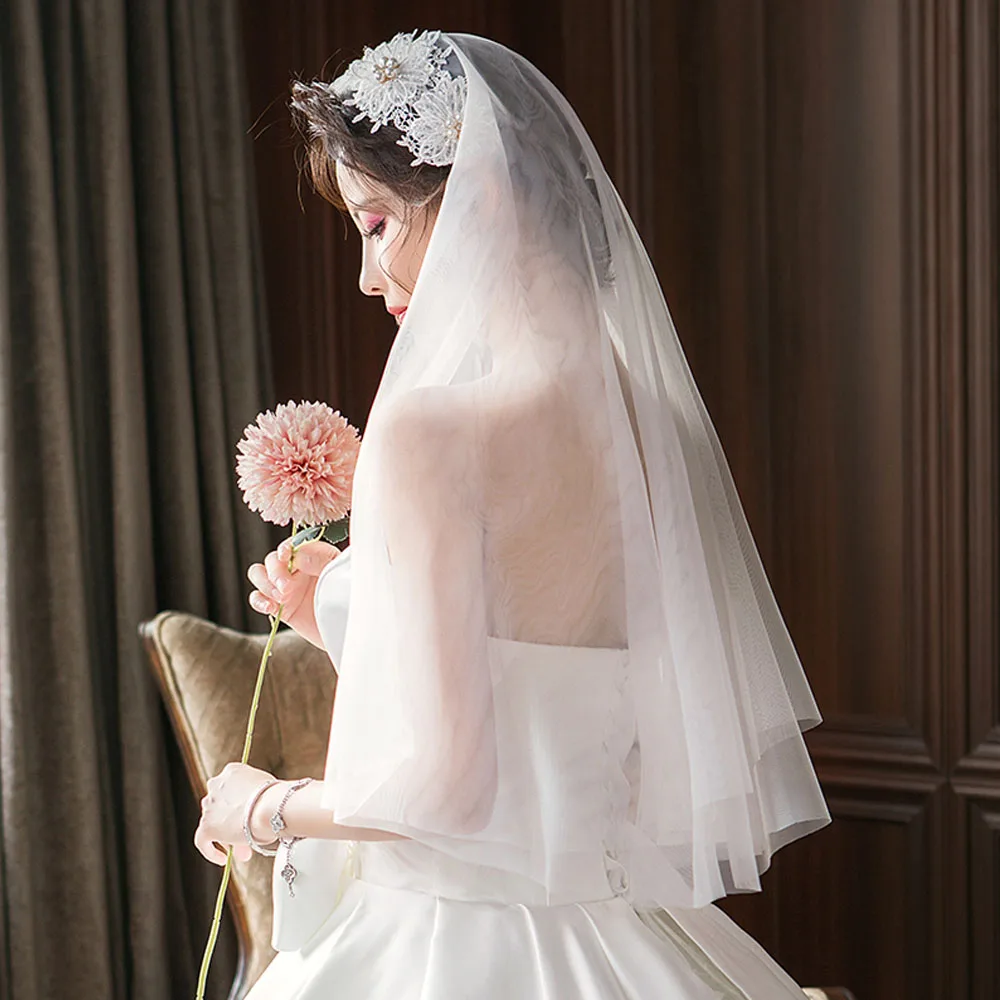 Pearl Veils Wedding Free Shipping For Women Elegant Accessories Simple White Bridal Veil Hair Accessory
Pearl Veils Wedding Free Shipping For Women Elegant Accessories Simple White Bridal Veil Hair Accessory