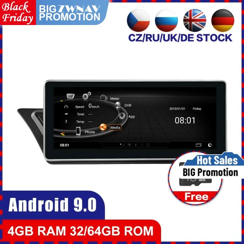 Фото 4+64 touch screen Android 9.0 Car multimedia Player GPS Audio for Audi A4 A5 2009-2015 radio video stereo wifi free map | Автомобили и