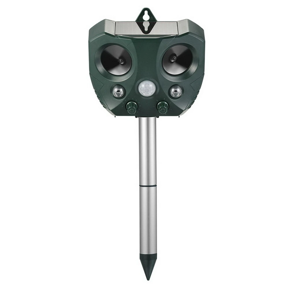Solar powered pest repeller outdoor weatherproof PIR sensor Animal Repellent flashing LED light mice pest bug repel device
Solar powered pest repeller outdoor weatherproof PIR sensor Animal Repellent flashing LED light mice pest bug repel device