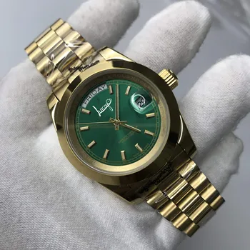 AAA luxury 18K gold watch automatic DAYDATE men automatic Self-wind 40mm watches Stainless steel Wristwatch 
AAA luxury 18K gold watch automatic DAYDATE men automatic Self-wind 40mm watches Stainless steel Wristwatch