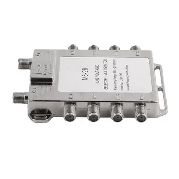 Portable 2x8 Satellite Signal Multiswitch 950-2150MHz LNB Voltage Selected Switch Low Loss LNB Receiver Multiswitch
Portable 2x8 Satellite Signal Multiswitch 950-2150MHz LNB Voltage Selected Switch Low Loss LNB Receiver Multiswitch